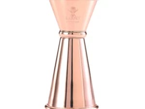 20 ml. x 40 ml. Japansk stil jigger, kobber tallerken