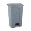 Firkantet affaldsbeholder med fodpedal, 68L, 504x412x(H)673mm