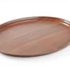 Montana skridsikker overfladebakke, valnød-oval, 230 x 160mm