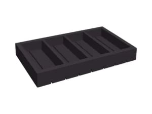 Madeira Sort træbestikbeholder 530x325x65 mm