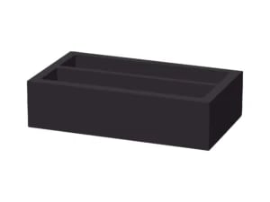 Madeira Sort to-delt bestikæske 275x165x60 mm