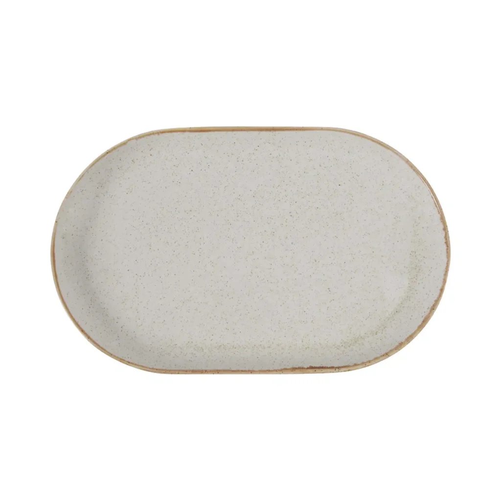 Sand oval fad, 300x150mm