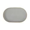 Askegrå oval fad, 300x150mm