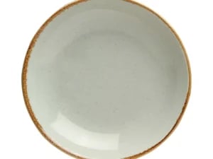 Askegrå coupe tallerken, 260mm
