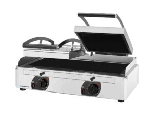 Vitroceramisk kontaktgrill, glat øverste og nederste tallerken