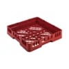Base rack Amerbox, 500x500x(H)100 mm Max. glas højde 70 mm, rød