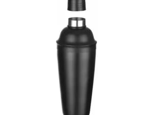 Cobbler shaker 3-delt, Bar up, Sort, ø85x(H)240mm