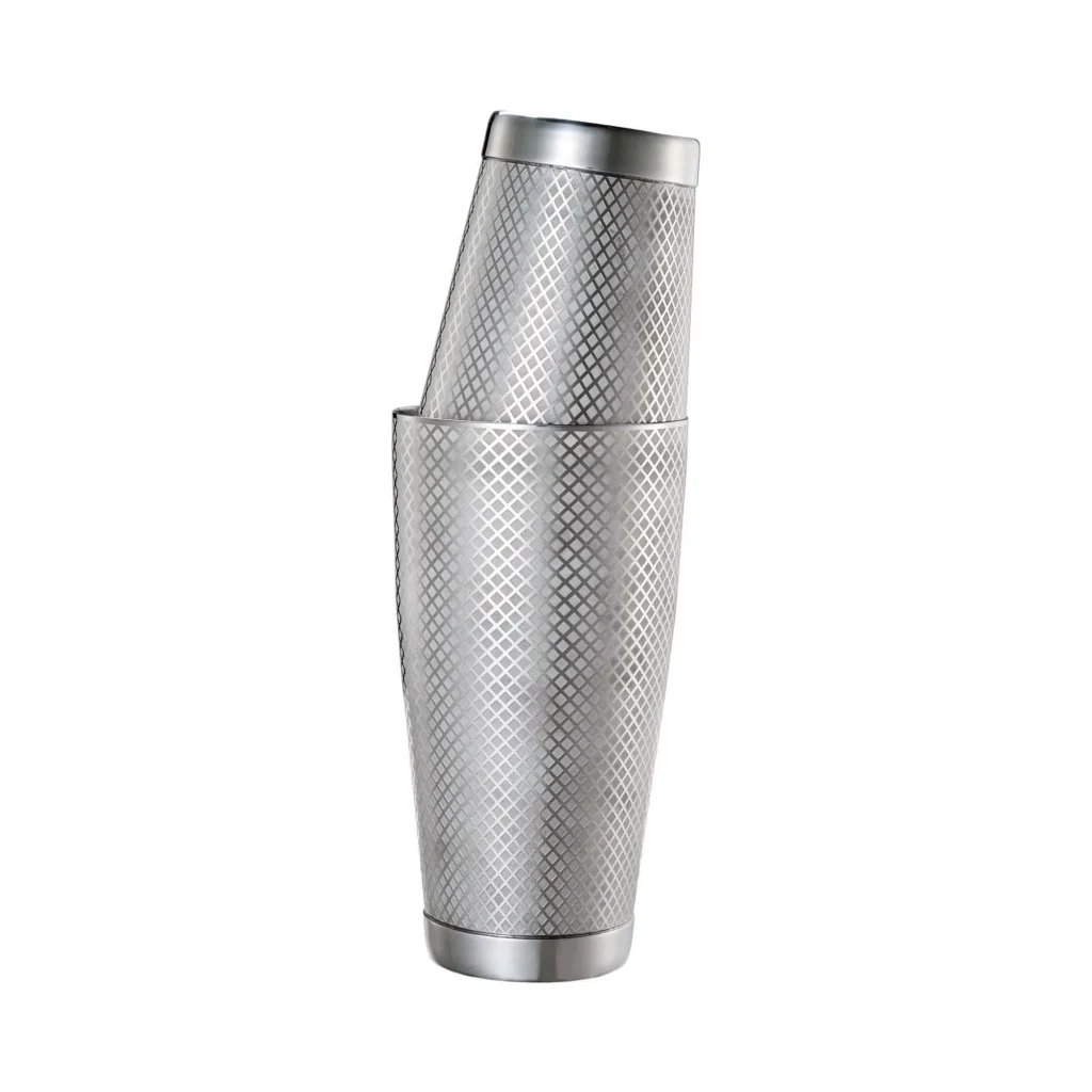 Diamond Lattice shaker/dåse sæt, rustfrit stål, Barfly