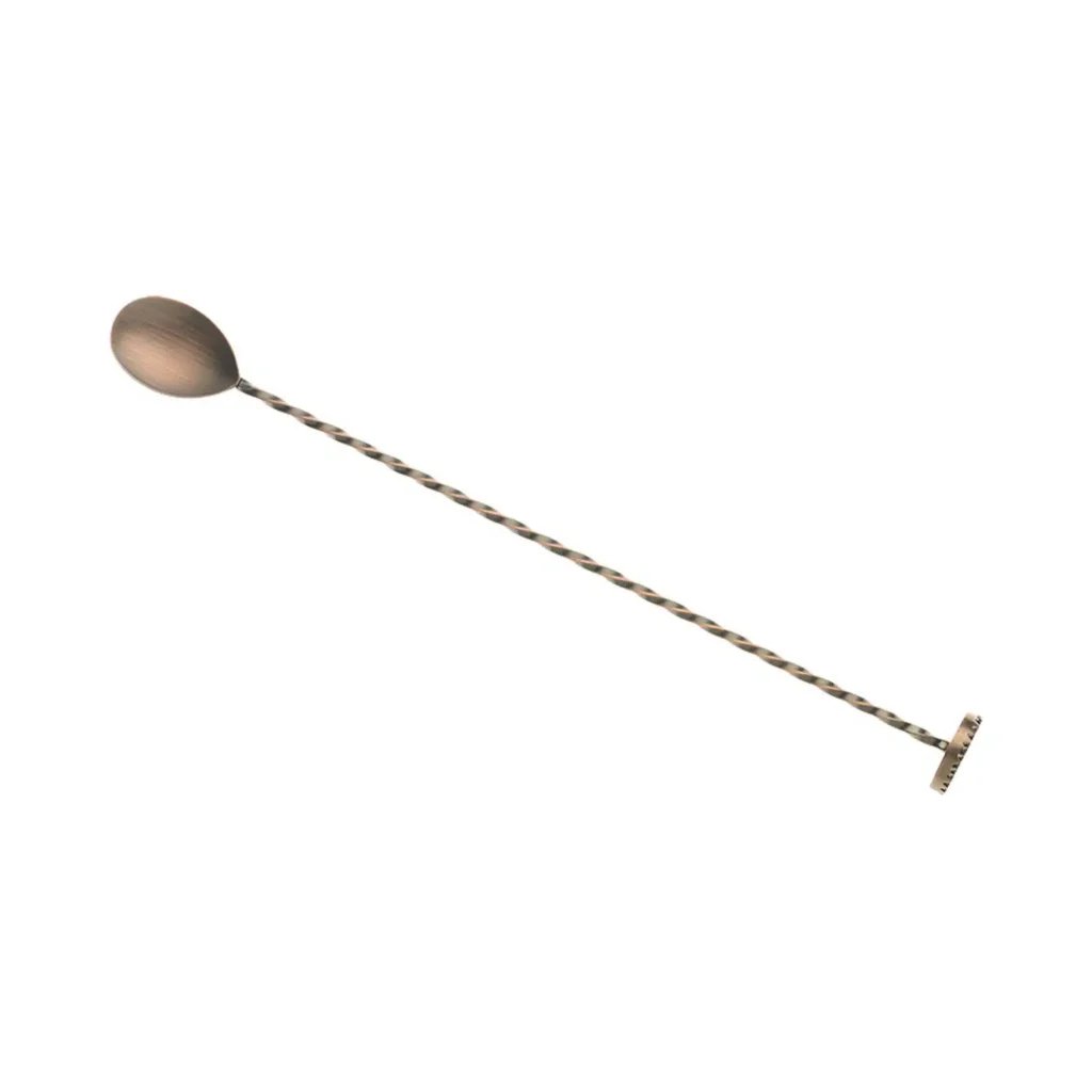 Bar ske med muddler, 300mm, antik kobber, Barfly