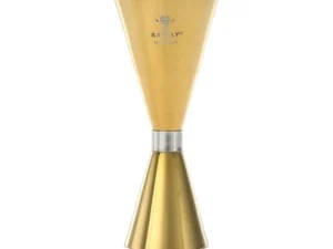 Slim Style jigger, guld tallerken med rustfrit stål bånd, 2 oz., Barfly