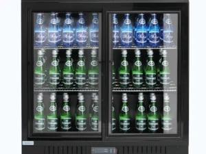 CANDOUR bar køler 198L med skydedør, 900x520x(H)835, sort
