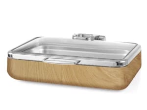 Madeira De Luxe induktionsbuffet GN 1/1 med glaslåg