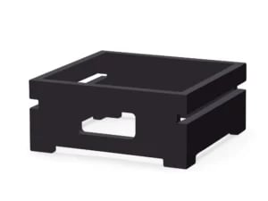 Madeira sort etui til buffet induktionsvarmer 239551