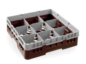 Amerbox glas kurv sæt - 9 dele maks. ø glas: 148 mm
