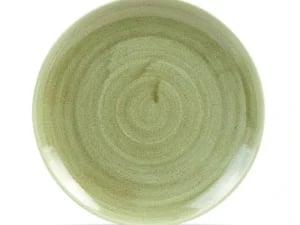 Coupe tallerken Stonecast Patina Burnished Green 217 mm