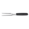 Victorinox udskæringsgaffel 27 cm set forfra med rustfri ståltænder og sort Fibrox-håndtag.
