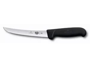 Victorinox 15 cm udbeningskniv med buet bred klinge og sort Fibrox-håndtag