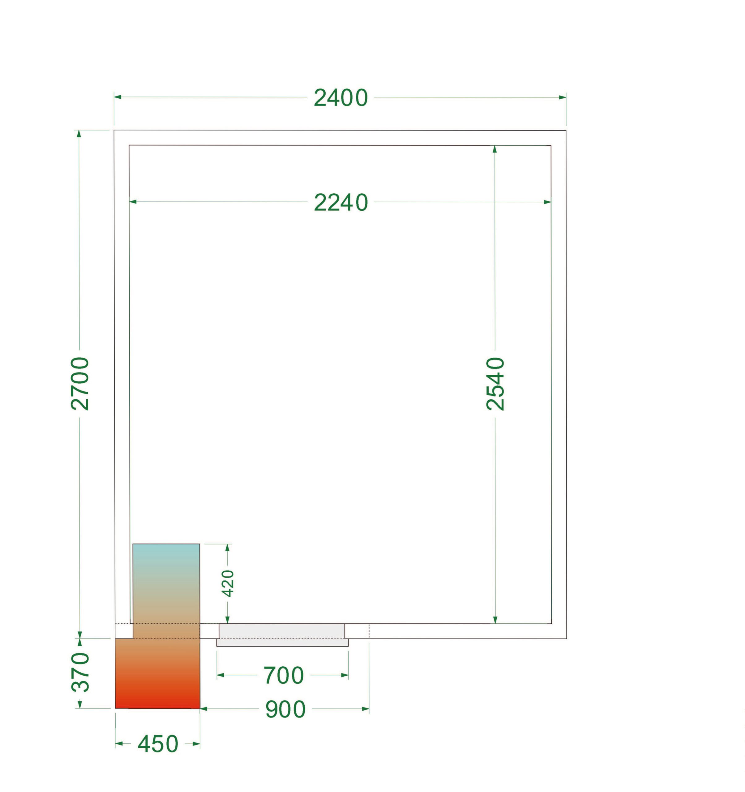 CRPF2427 Kølerum med 1500 kg/m² gulvbelastning og 11,6 m³ volumen - Billede 4