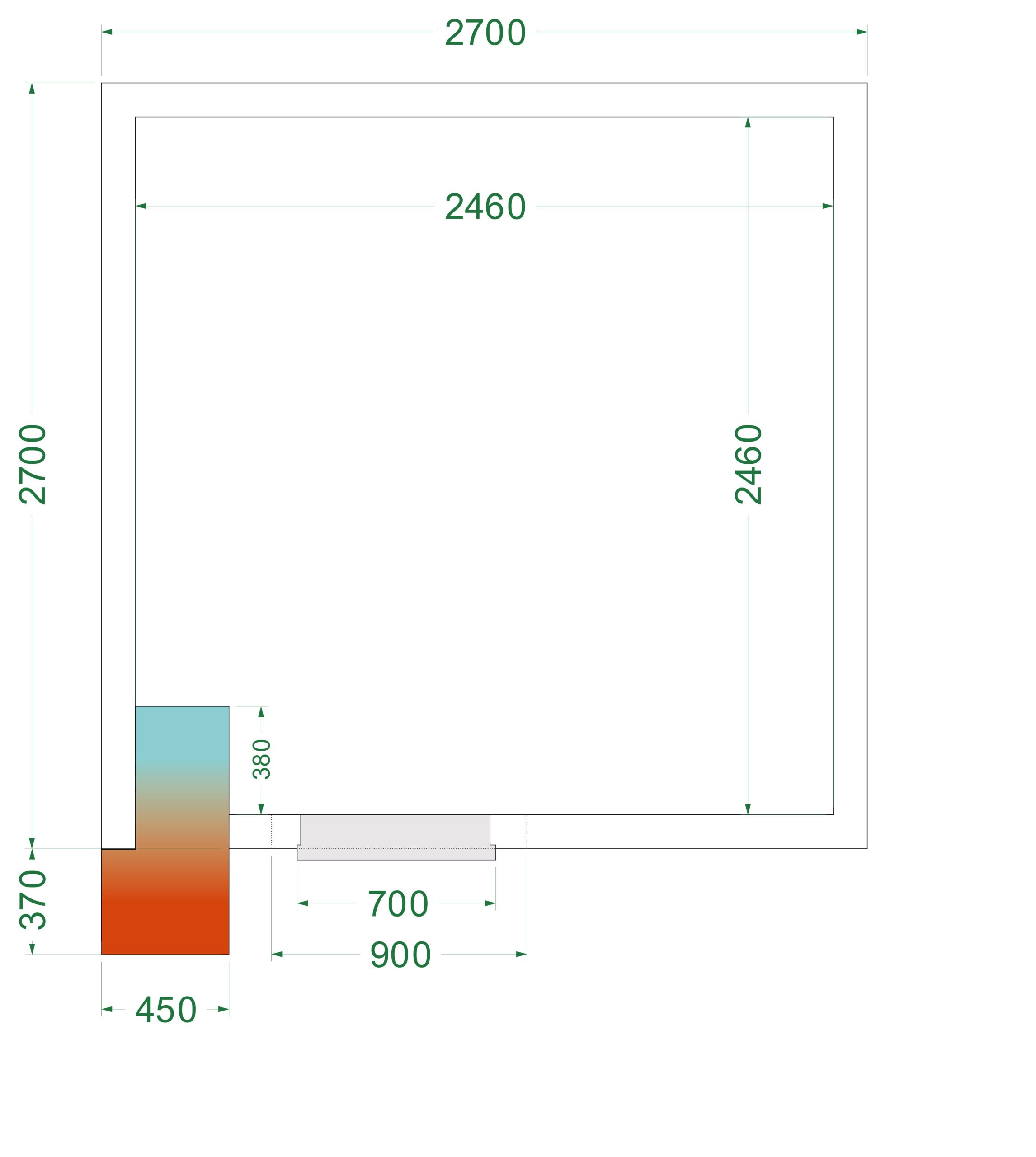 CRNF2727 - Fryserum med 2000 kg/m² gulvbelastning, varenr. 44243 - Billede 4