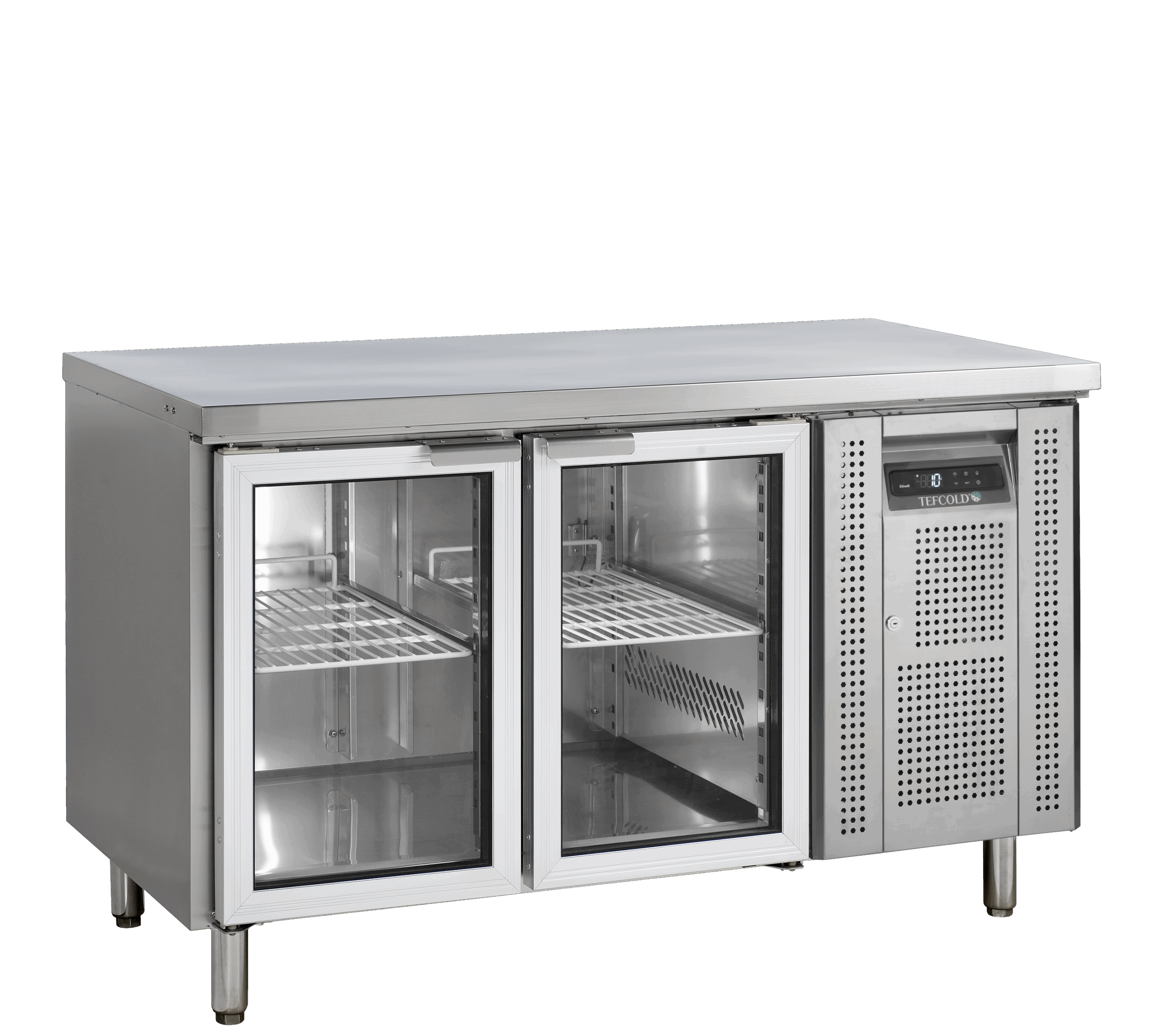CK7210G Gastro Kølebord GN1/1 med 282L Kapacitet og Selvlukkende Glasdøre - Billede 4