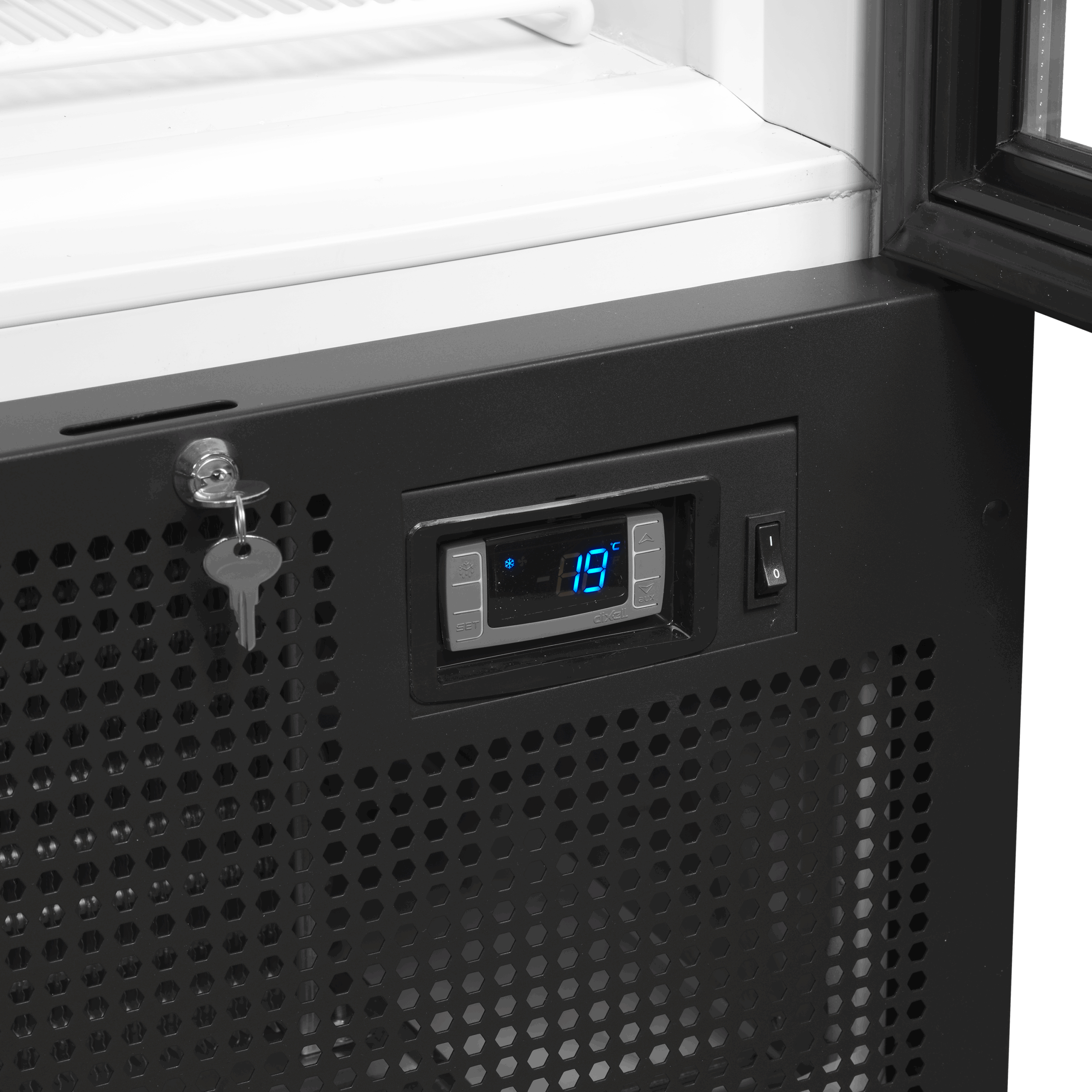 FS1202H Sort Displaykøler med 936L kapacitet og selvlukkende dør - Billede 8