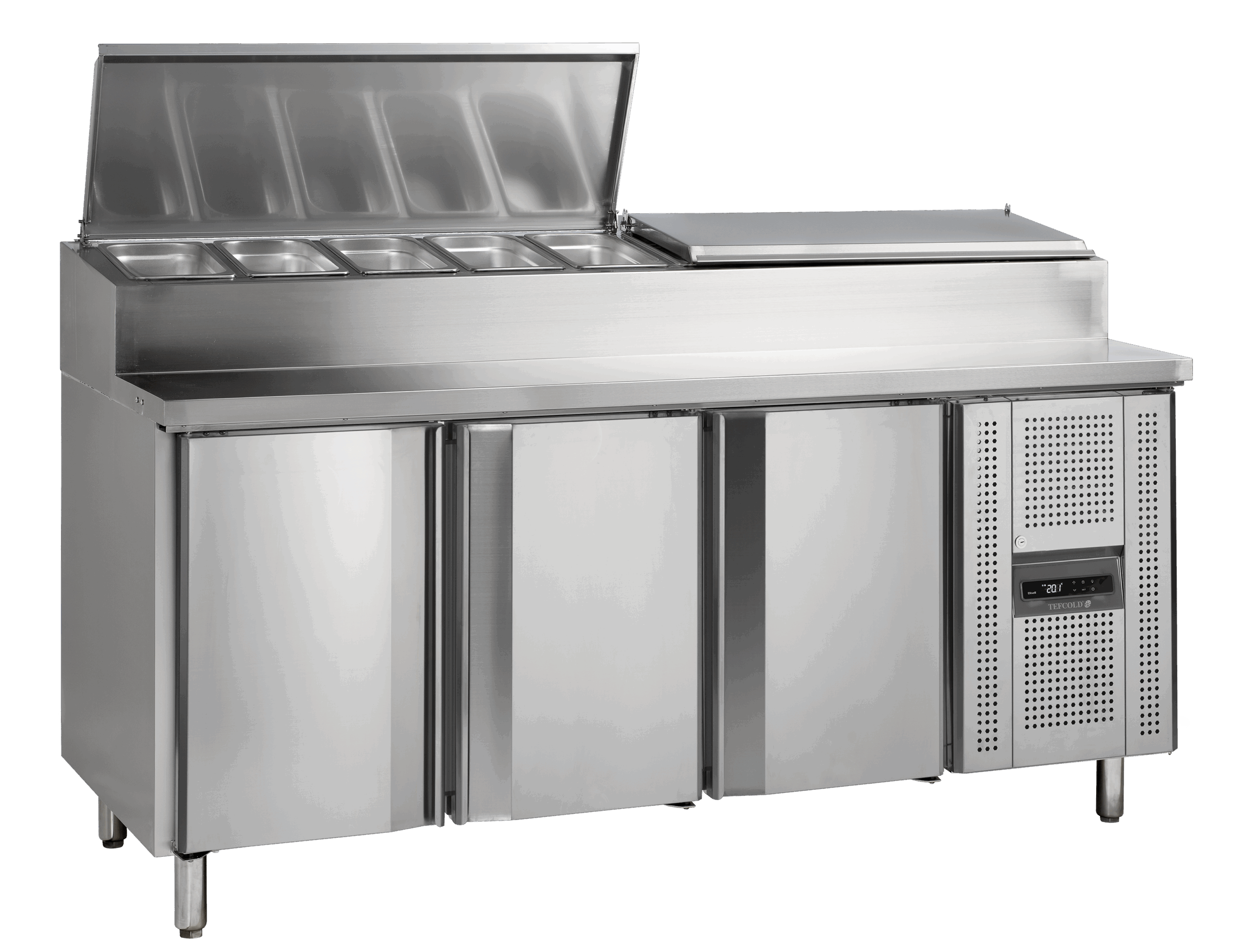 SS7300 Rustfrit Sandwichbord GN1/1, 407L, 163kg - Billede 4