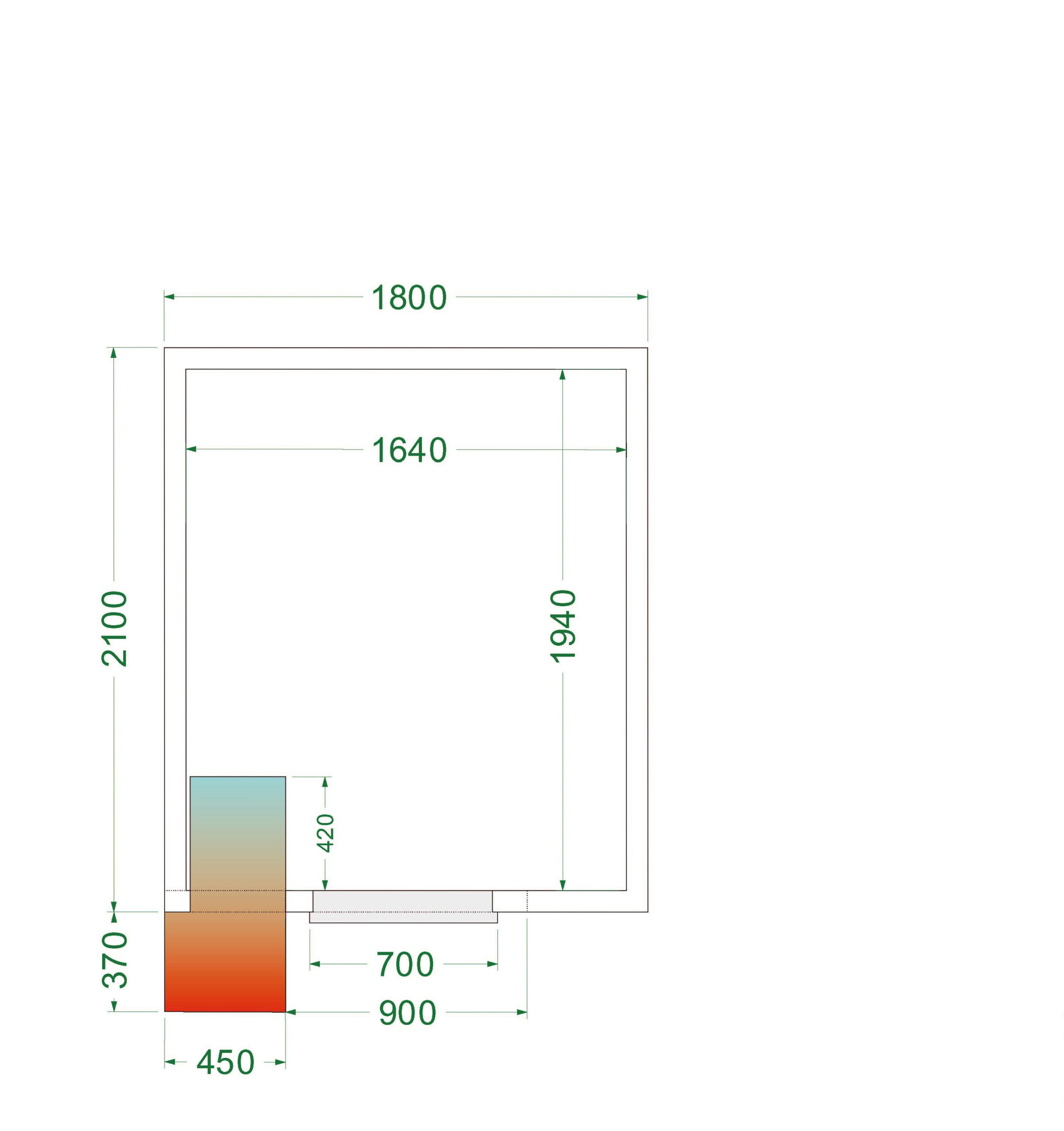 CRPF1821 Kølerum med 1500 kg/m² Gulvbelastning og 6.49 m³ Volumen - Billede 4