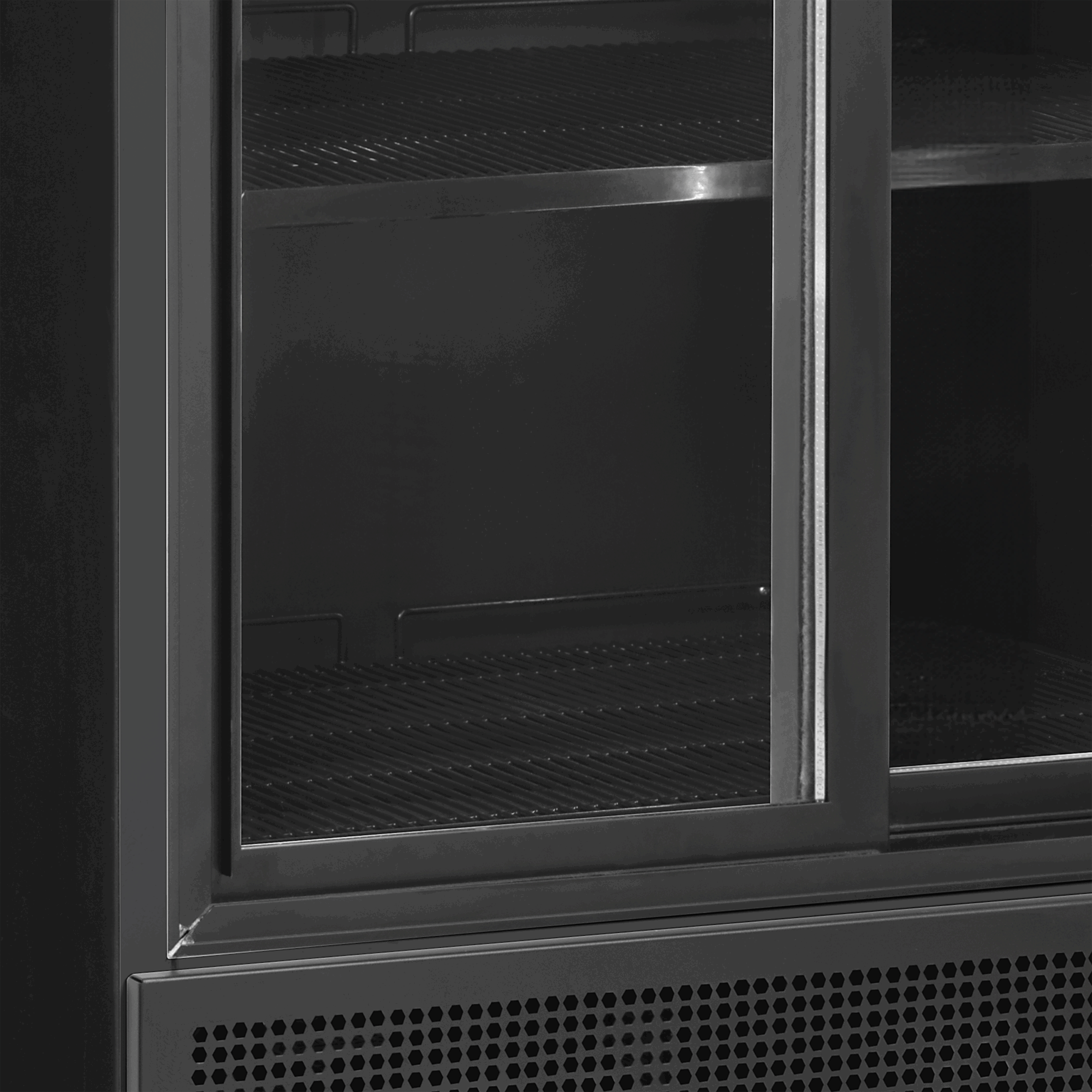 FSC891SBlack Sort 2-dørs displaykøler med lystop - Billede 3