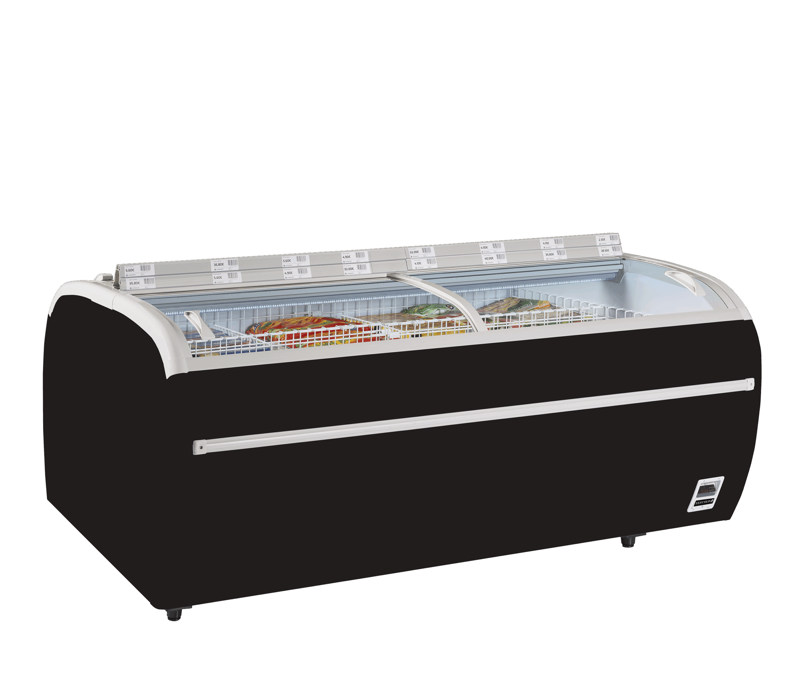 TWIN220B-CF Supermarkedskøler / -fryser i sort