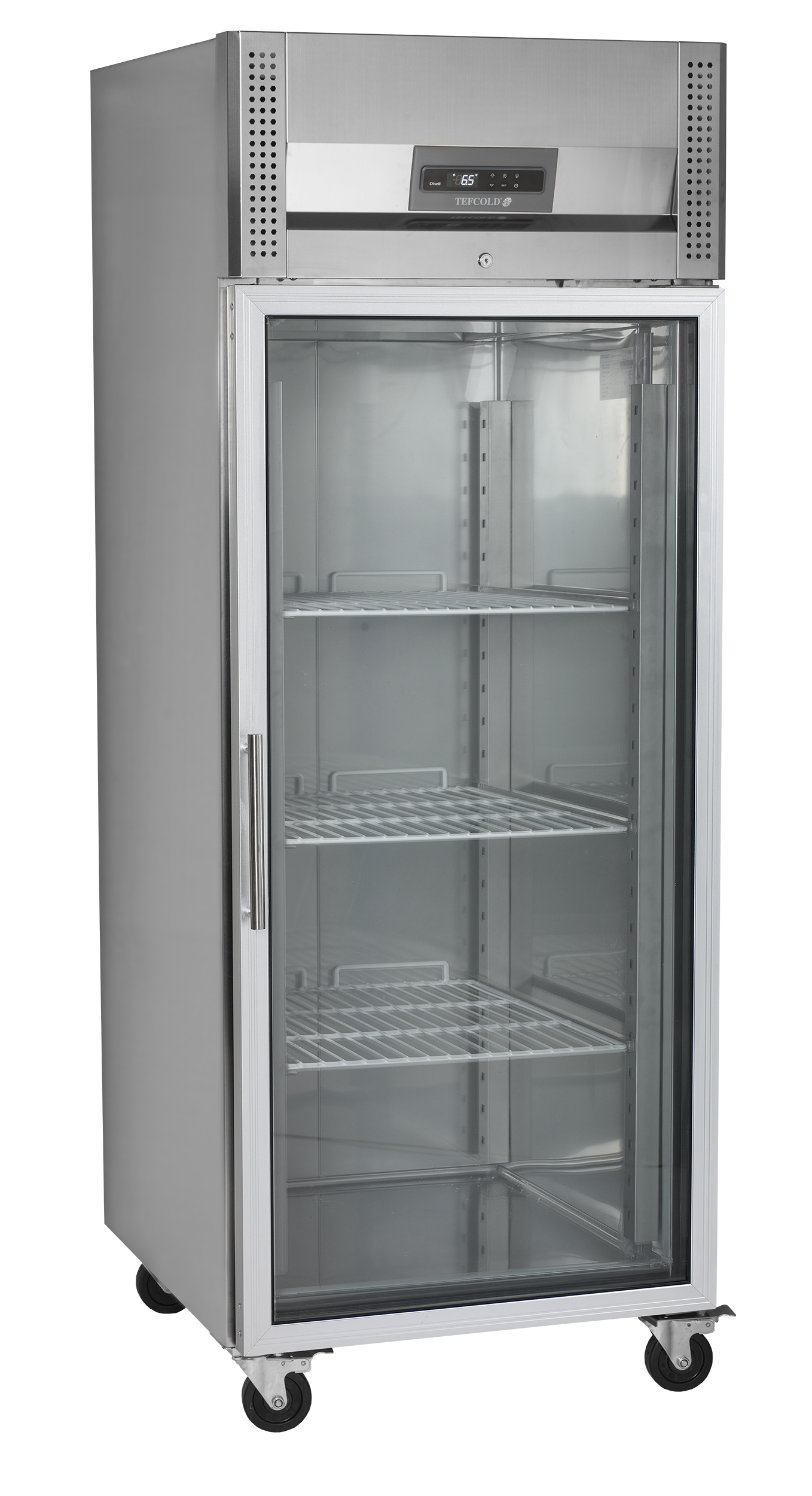 RK710G Rustfrit Stål Køleskab med Glasdør, 650L, 148kg - Billede 4