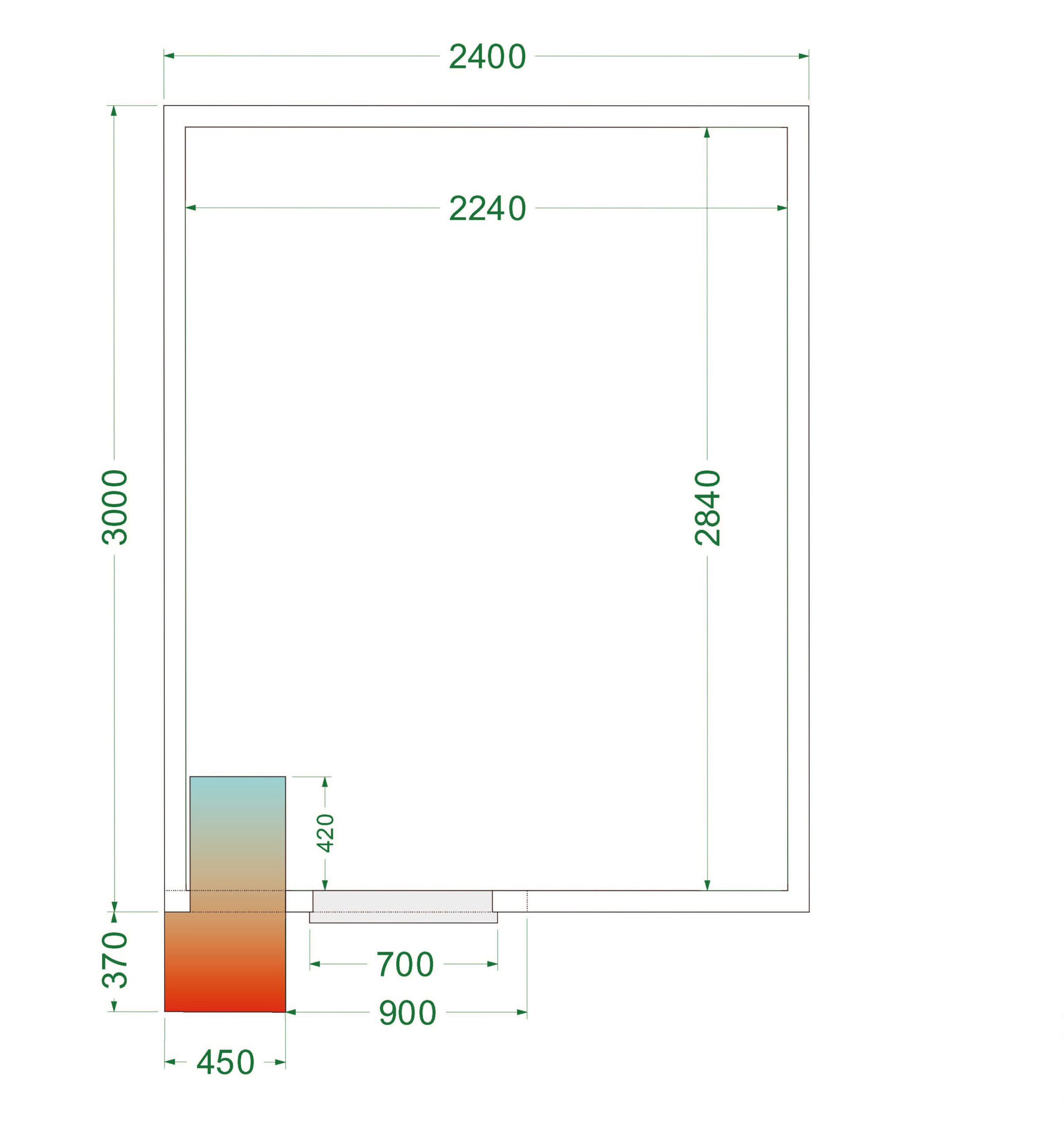 CRPF2430 Kølerum med 1500 kg/m² gulvbelastning og 12,98 m³ volumen - Billede 4