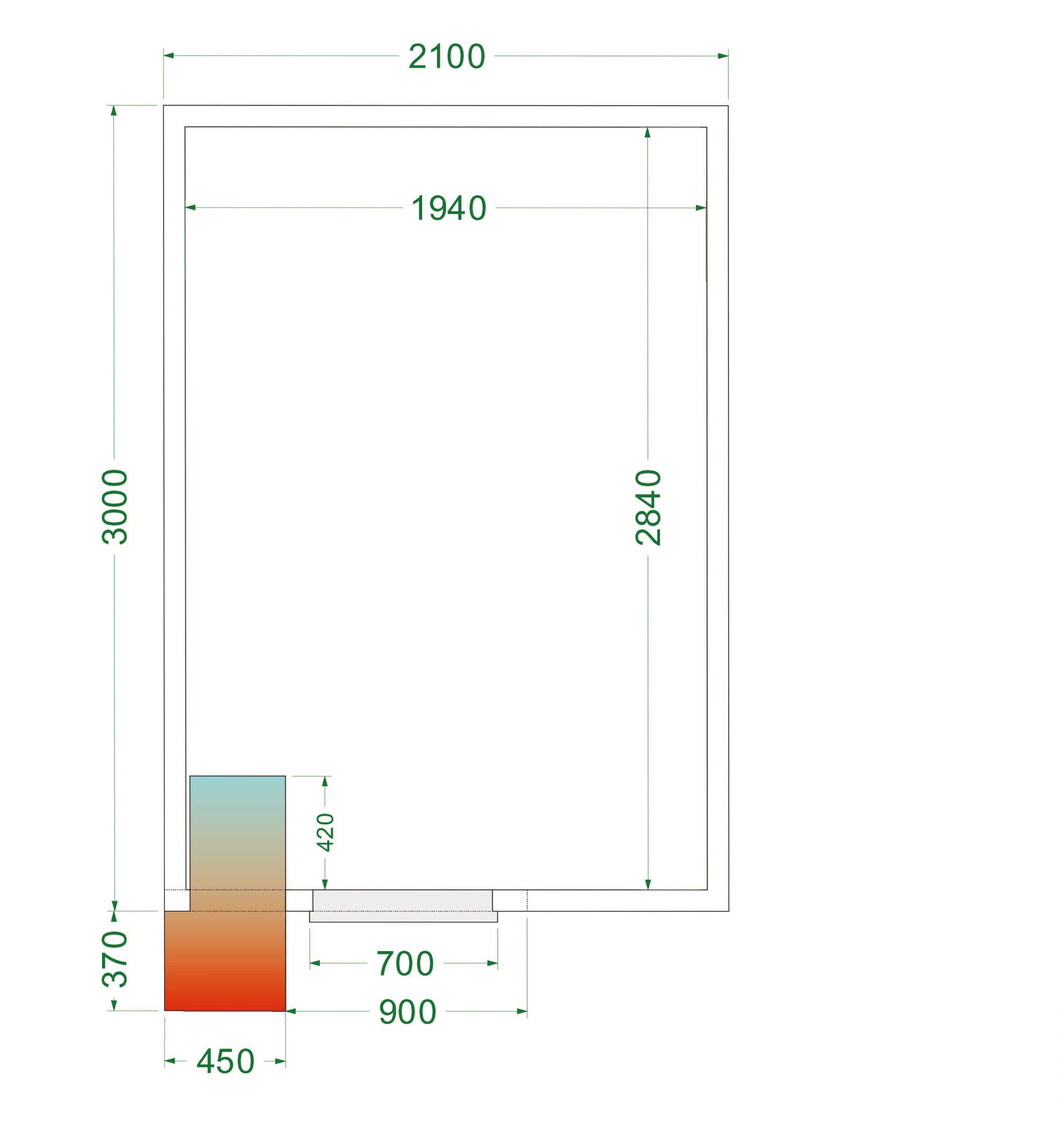 CRPF2130 Kølerum med 1500 kg/m² belastning og 11,24 m³ volumen - Billede 4