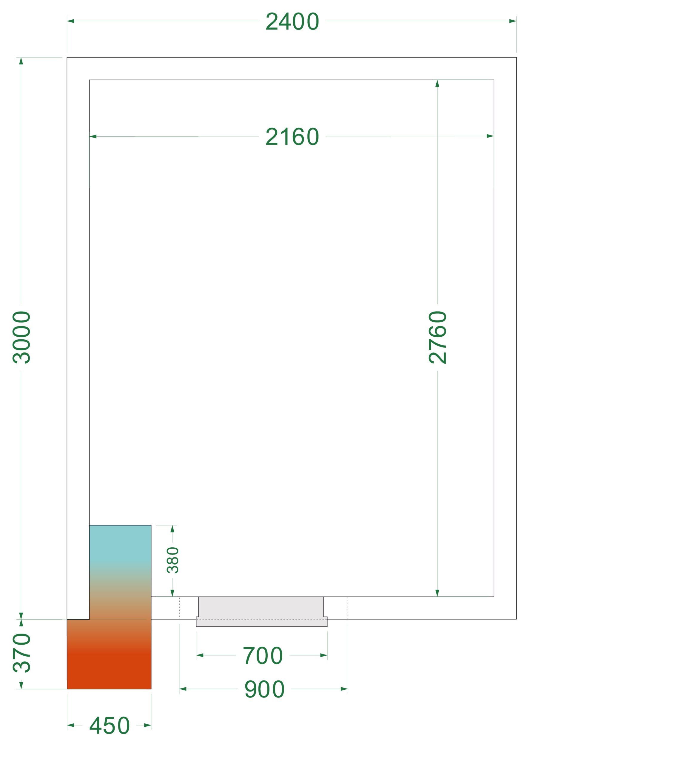 CRNF2430 Fryserum med 2000 kg/m² gulvbelastning - Billede 4