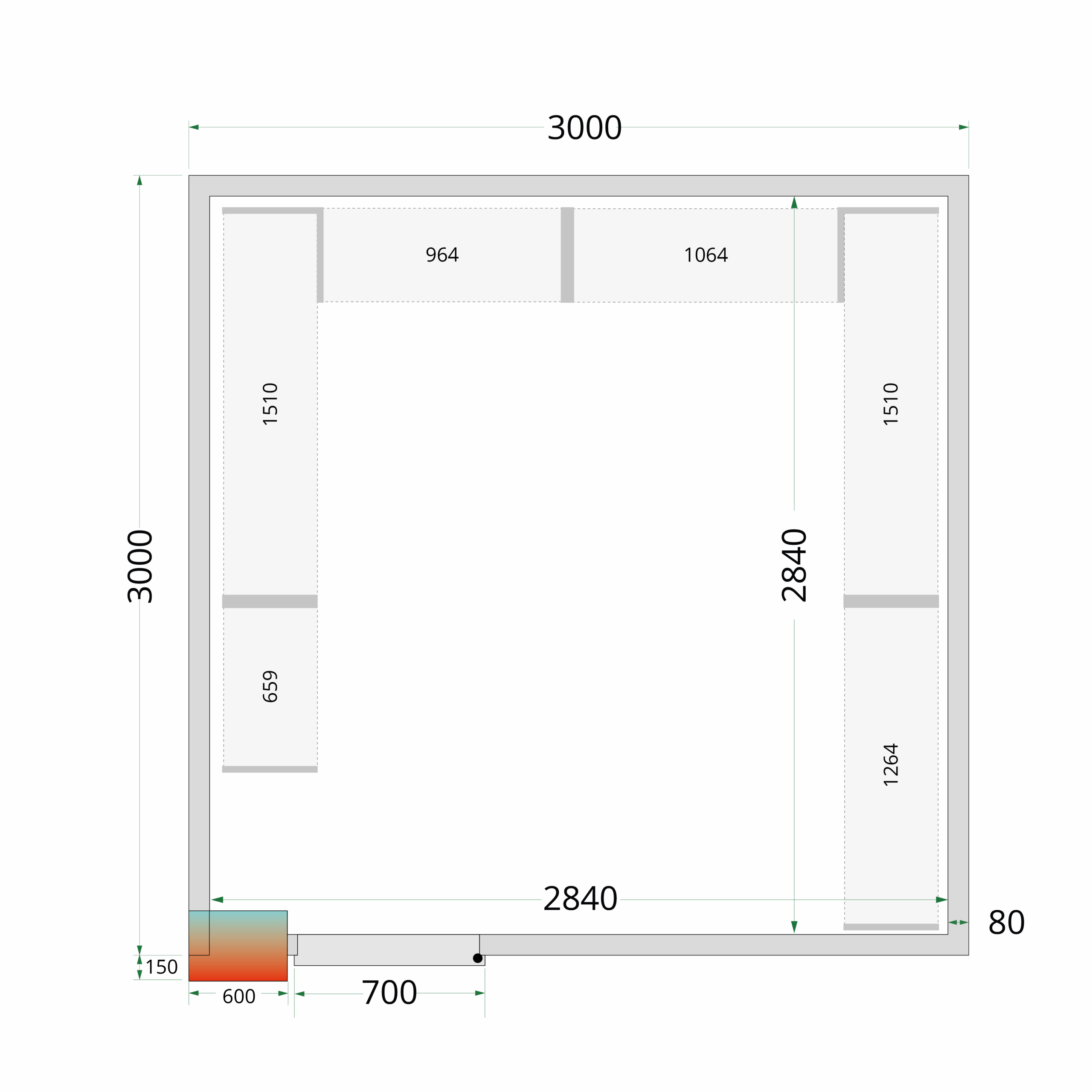 ShelfRackSystemKit CRPF3030