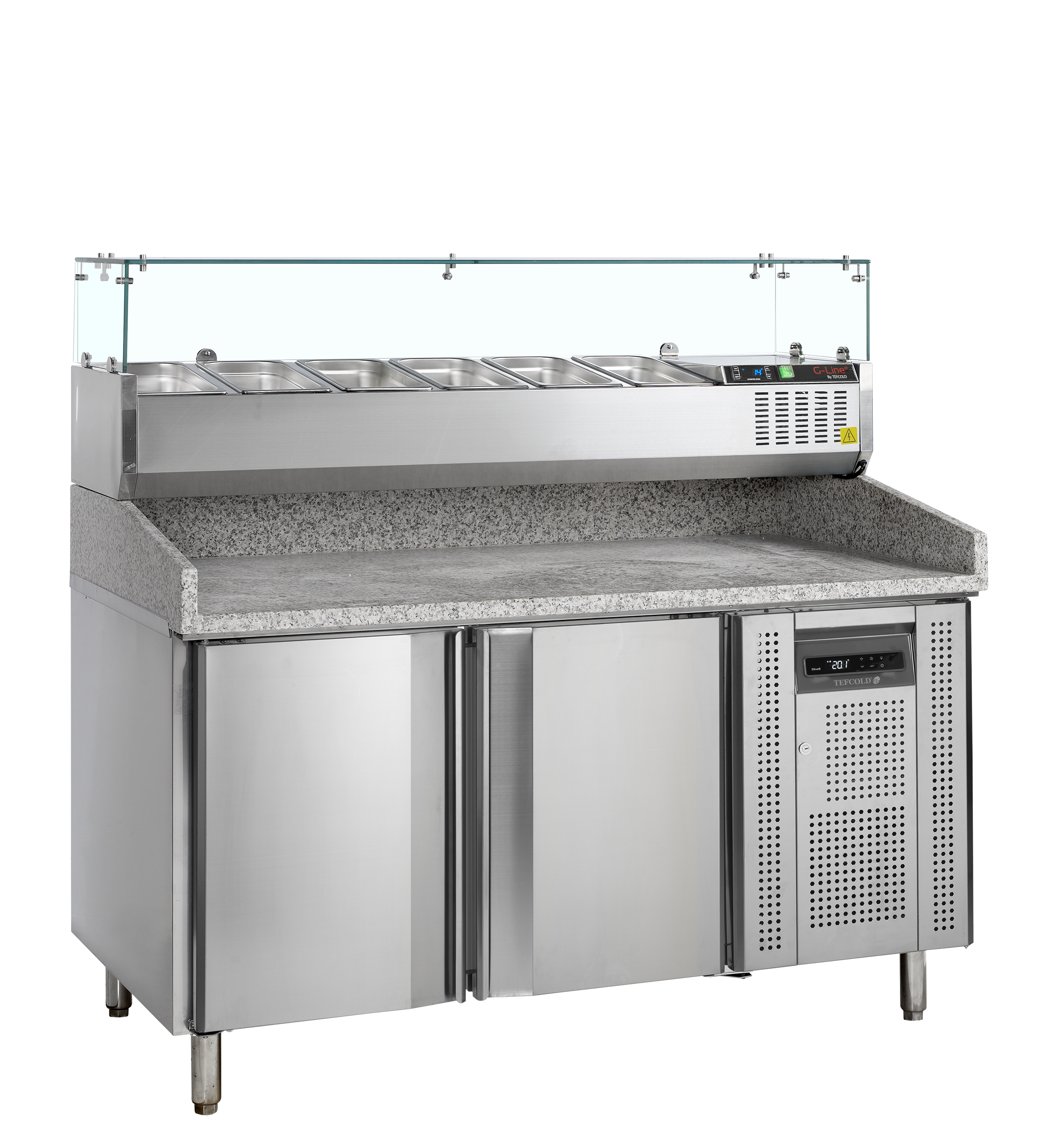 Tefcold Pizzabord inkl. opsats - PT1200 + GVC38-150