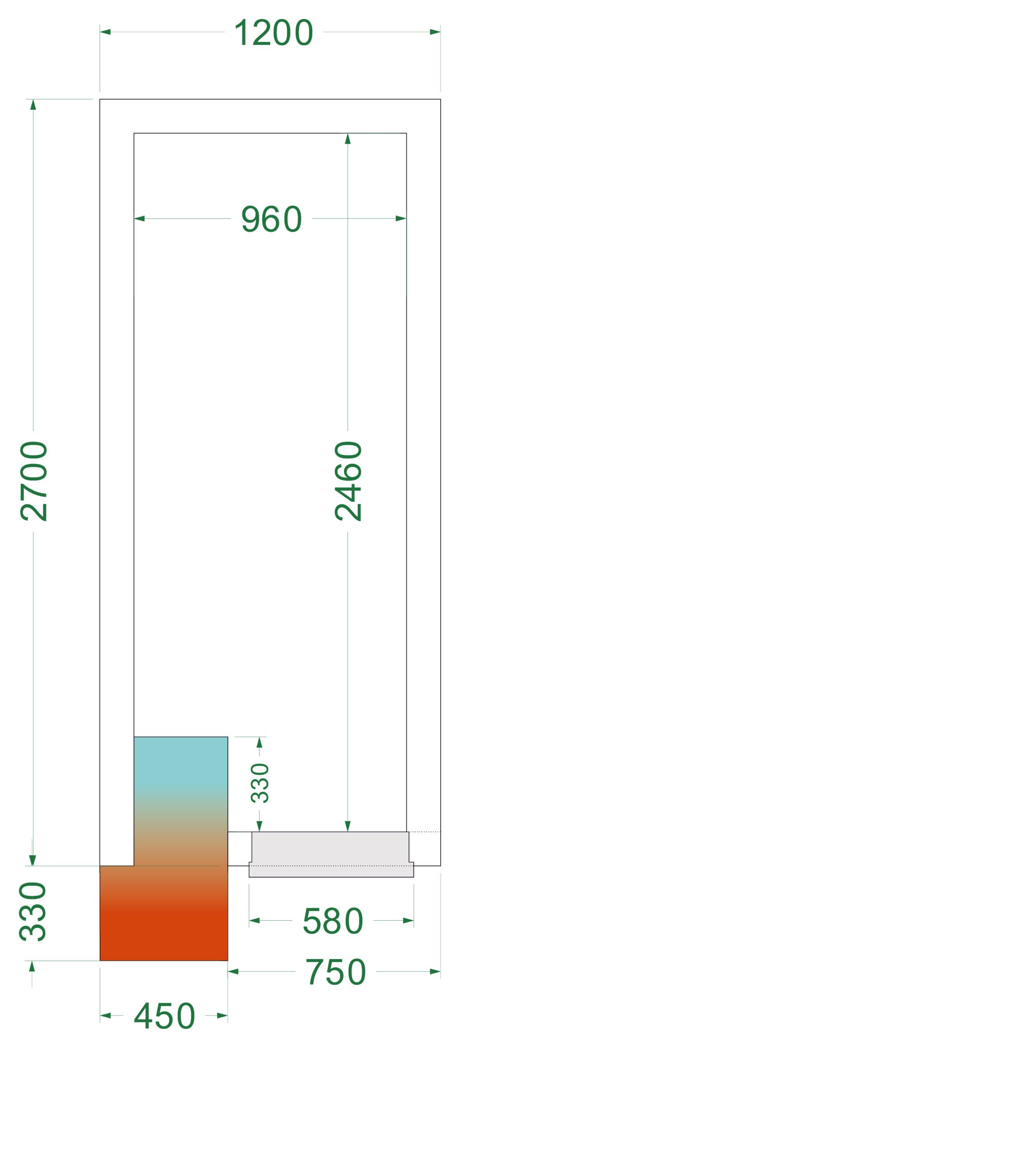 CRNF1227 Fryserum med 2000 kg/m² gulvbelastning og LED-lys - Billede 4