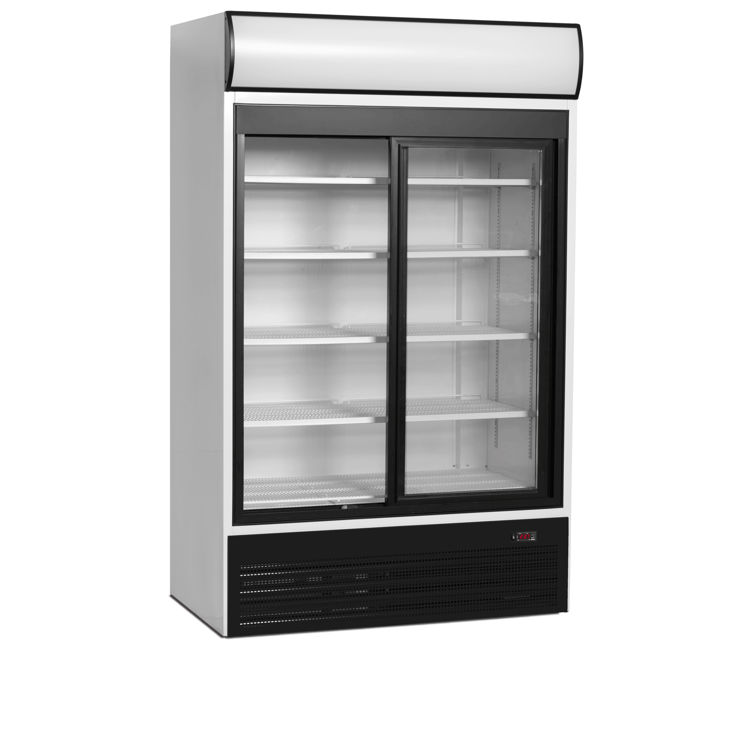 FSC1200S 2-Dørs Displaykøler med LED-lys, 967 Liter - Billede 4