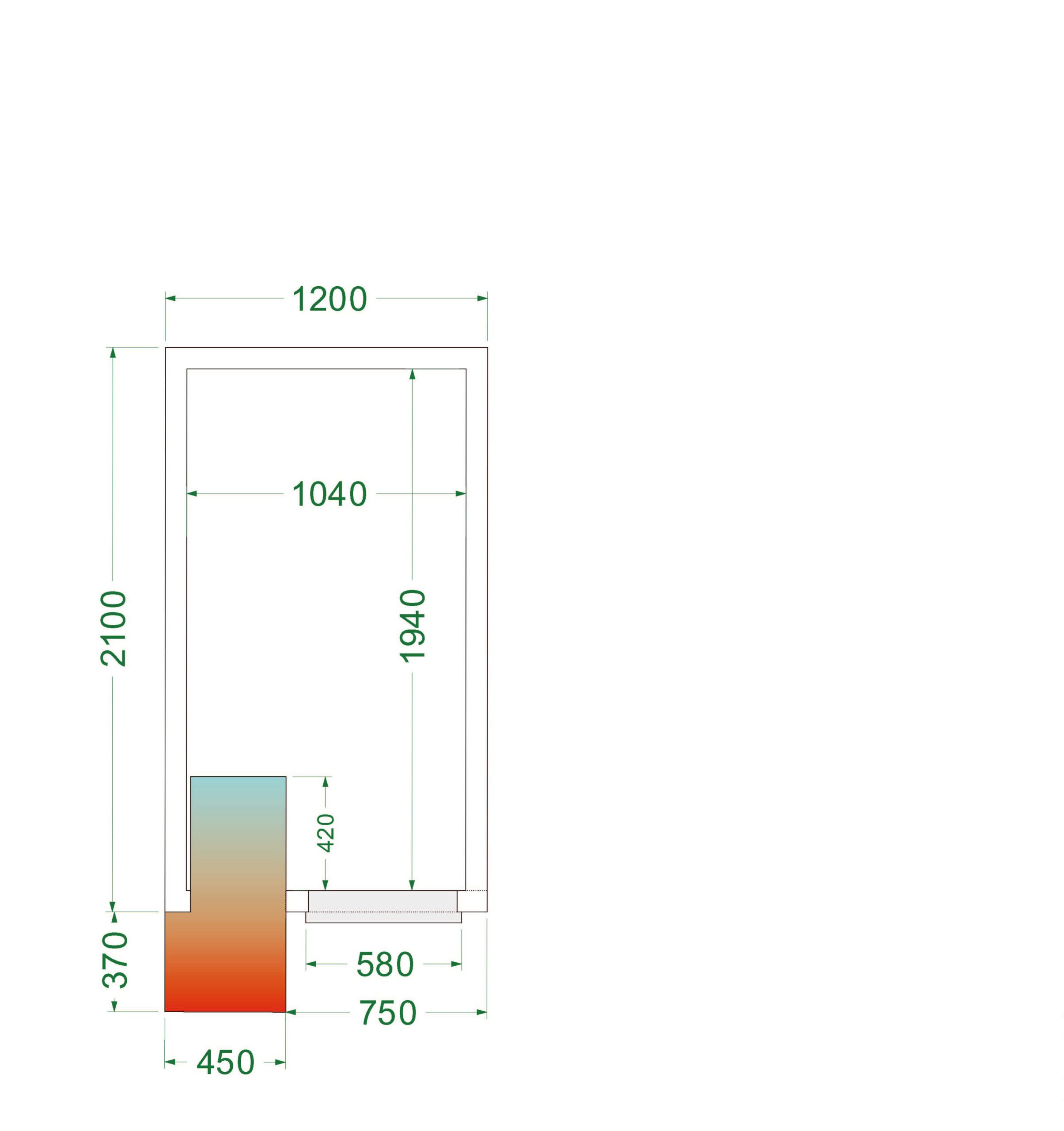 CRPF1221 Kølerum med 4,1 m³ volumen og 1500 kg/m² gulvbelastning - Billede 4