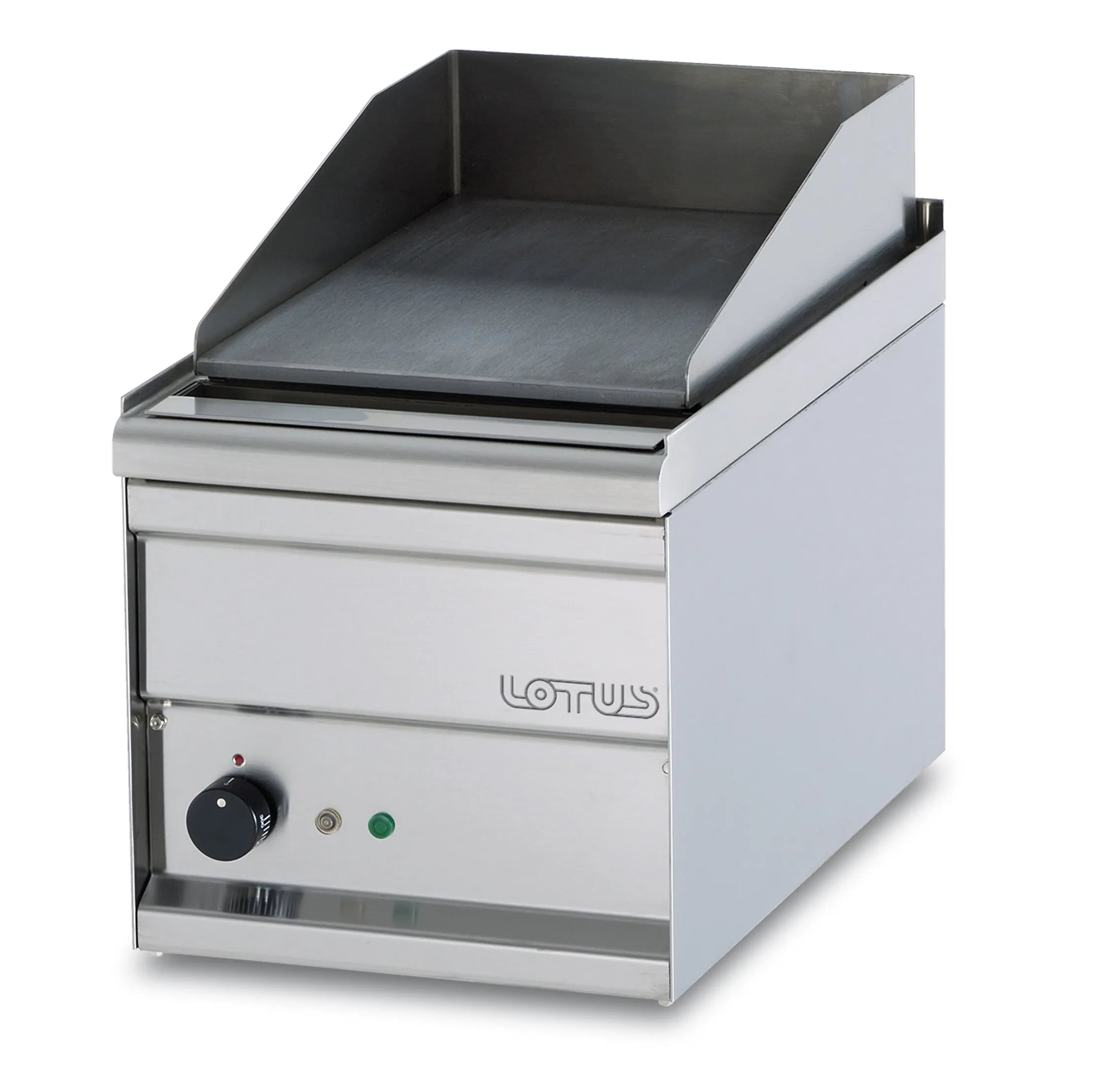 SNACK 50 elektrisk fry-top glat krom grillplade 27x41 cm til professionelle køkkener