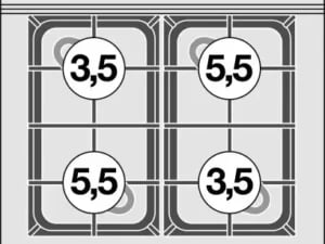 Professionelt MAGICLOTUS 60 gas komfur i rustfrit stål til storkøkkener