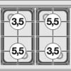 Professionelt MAGICLOTUS 60 gas komfur og ovn i rustfrit stål til B2B køkkenmiljø