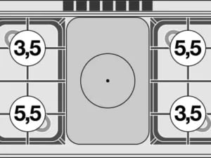 MAGICLOTUS 60 multifunktionelt komfur i rustfrit stål til B2B køkkenløsninger
