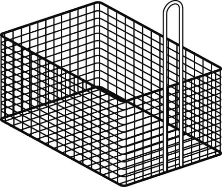 SNACK 50 kurv i rustfrit stål 1/4 til professionelle storkøkkener, restauranter, catering