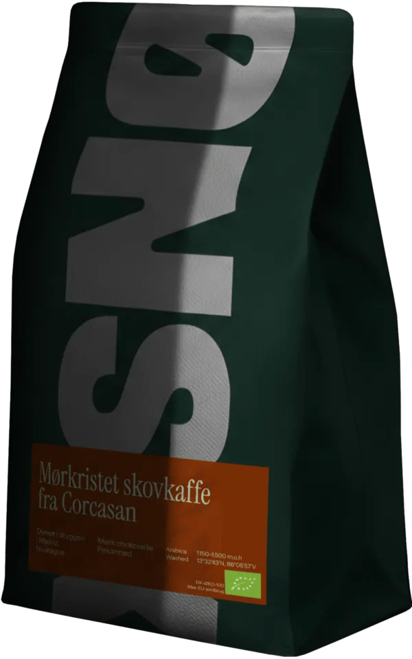 Corcasan - Nicaragua 1000g Mørkristet kaffe