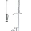 Et-huls armatur med forbruser & 180 mm. S-tud