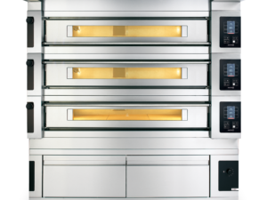 Moretti Forni - S140E, Pizzaovn MOD 3/L inkl. Varmeskab