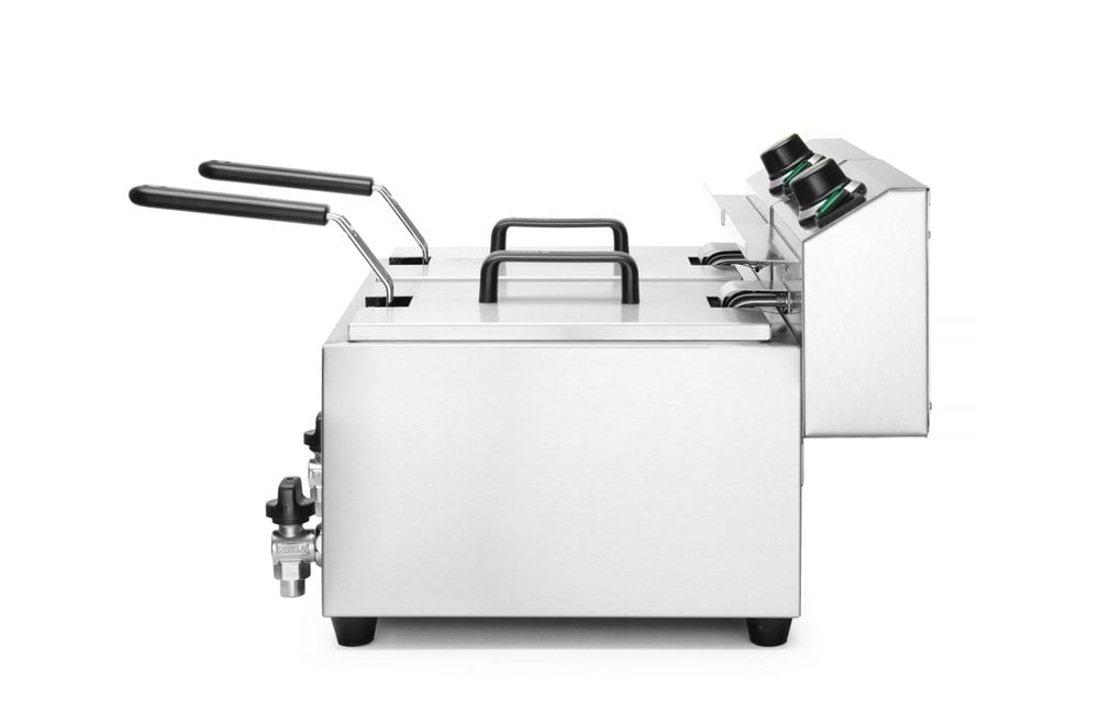 Friture Profi Line med afløbsventil, 2 × 8 l, 16L, 230V/7000W, 605x515x(H)350mm - Billede 6
