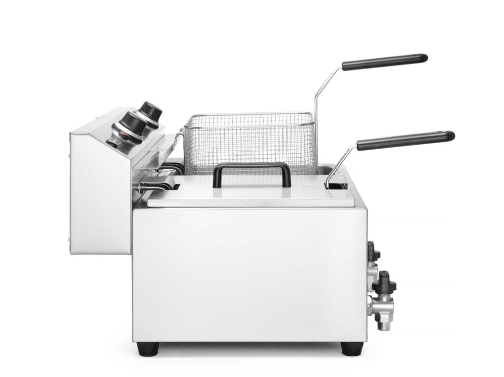 Friture Profi Line med afløbsventil, 2 × 8 l, 16L, 230V/7000W, 605x515x(H)350mm - Billede 7