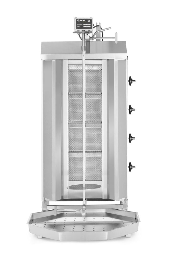 Professionel kebab grill på gas, 12kw, 3 brændere - Billede 2