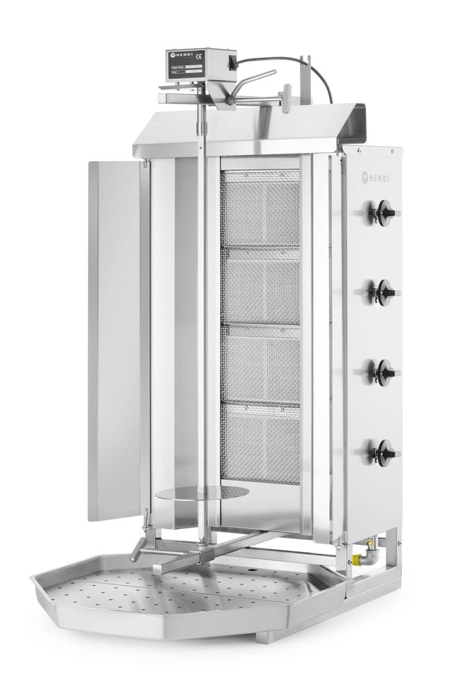 Professionel kebab grill på gas, 12kw, 3 brændere - Billede 3